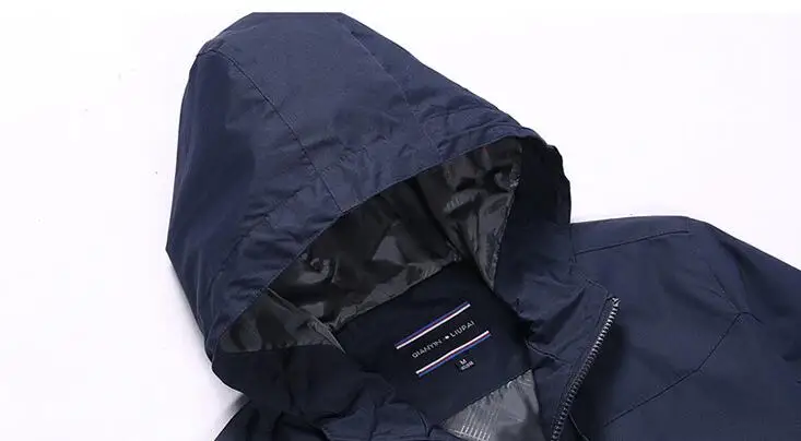 Description Picture 3 of itemPULABO Men's Glennaker Lake Rain Hooded Waterproof And Breathable Trench Men Mens Spring Autumn ArmyGreen Jackets And Coats