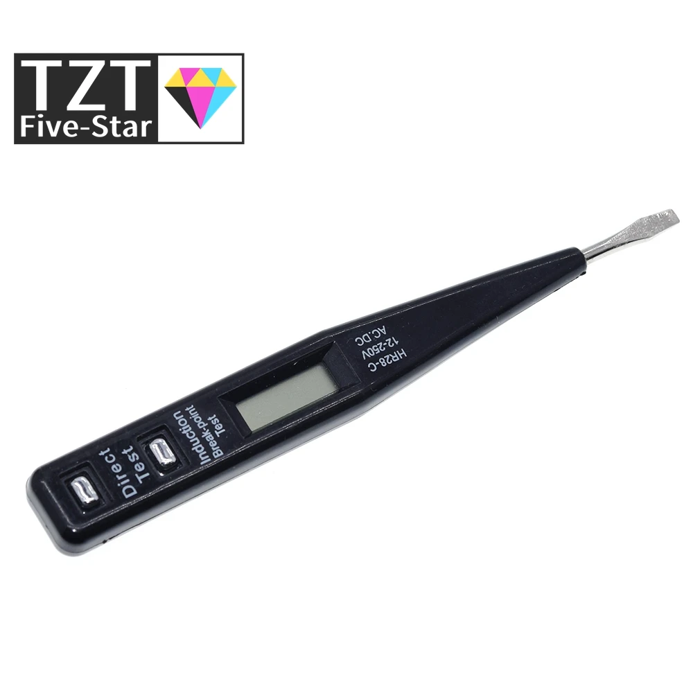 TZT 1/3PCS Spannung Erkennung Stift Digital Display 12V-250V Buchse Wand AC/DC Steckdose detektor Sensor Tester Stift