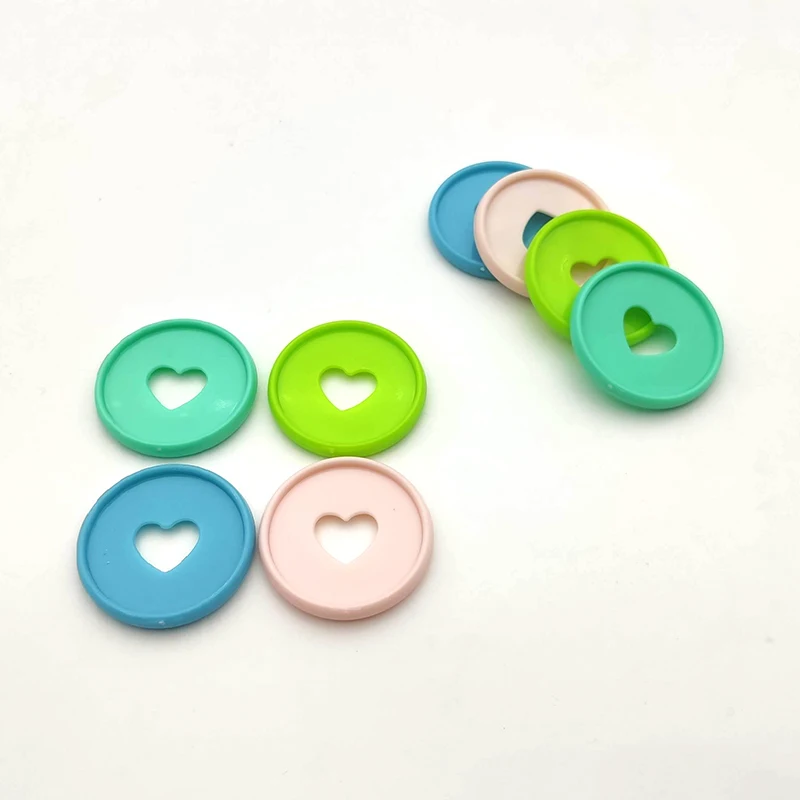 

6pcs 35mm Macaron Mushroom Hole Binding Rings Notebook Loose-leaf Button Ring Planner Disbound Binder Ring Binding Discs
