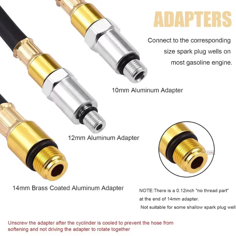 자동차 압축 누출 감지기 키트 실린더 누출 테스터 도구 자동차 엔진 수리 압력 게이지 디젤 테스트 도구 키트