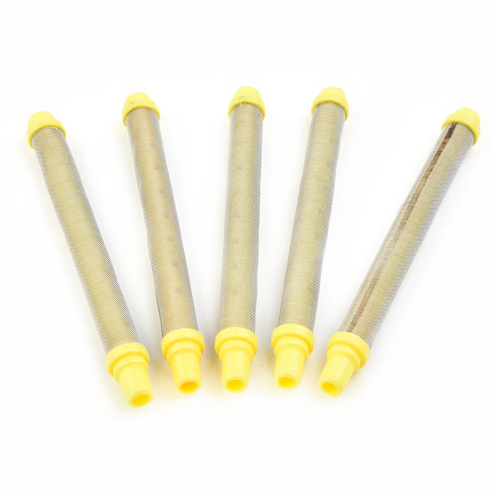 

100% Brand New 100mesh Filter Clean Tool Resistance To Compression YELLOW 100Mesh 304 Stainless Steel 5pcs Airless Length 103mm