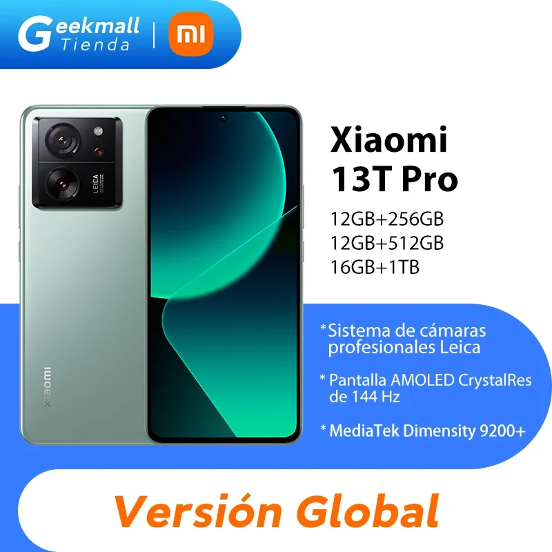 Xiaomi-cámara 13T Pro 5G de 50MP, dispositivo con cámara Leica de 144Hz, AMOLED de 6,67 pulgadas, 5000mAh, 120W, hipercarga IP68, versión Global