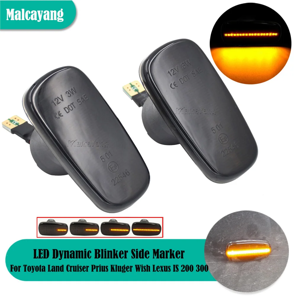 

2x фонарь с боковым указателем поворота для Toyota Land Cruiser Prius Kluger Wish Altezza Isis Lexus IS 200 300