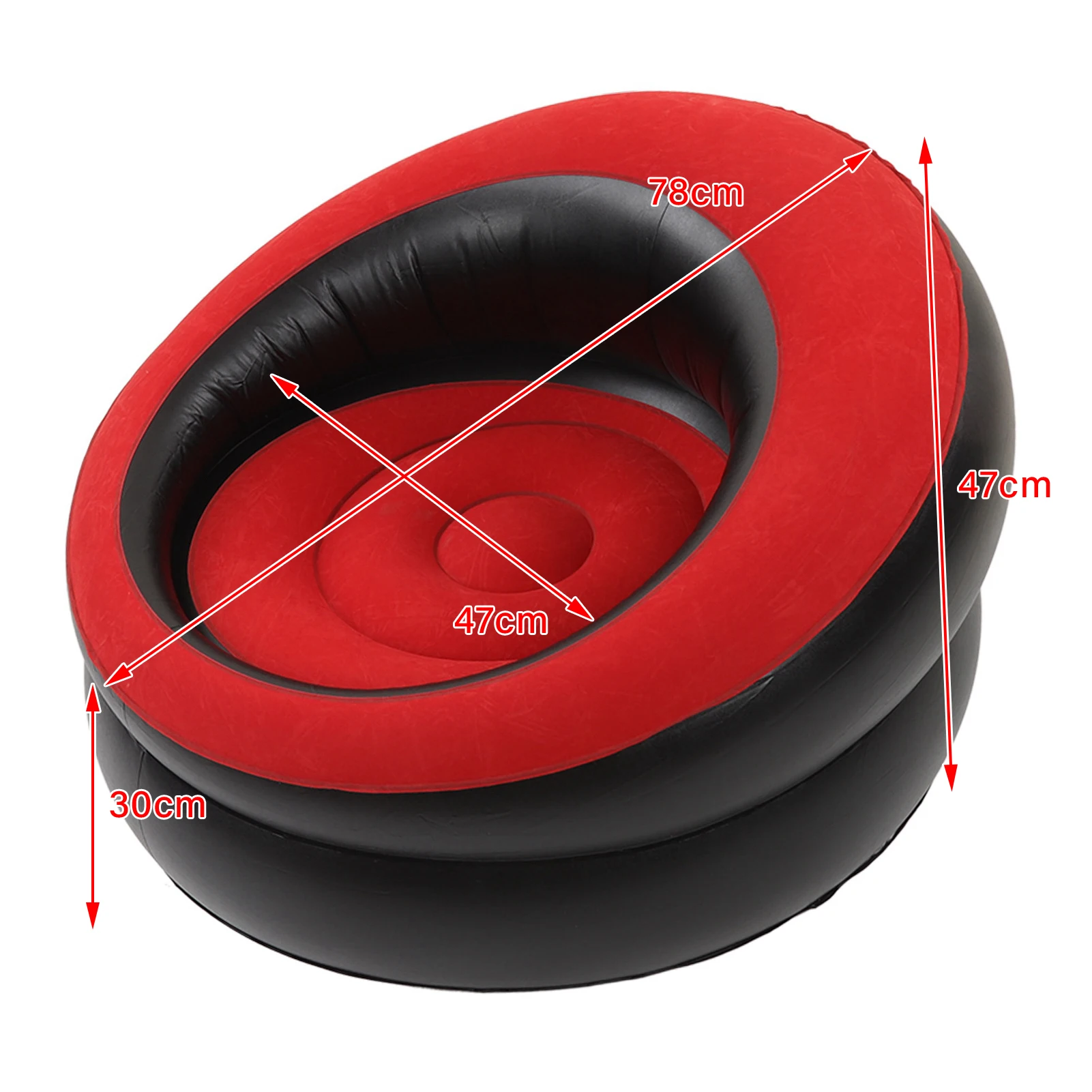 Inflatable Sofa Chair Widely Applicable Fast Inflation Inflatable Couch Ergonomic Design for Bedroom 6
