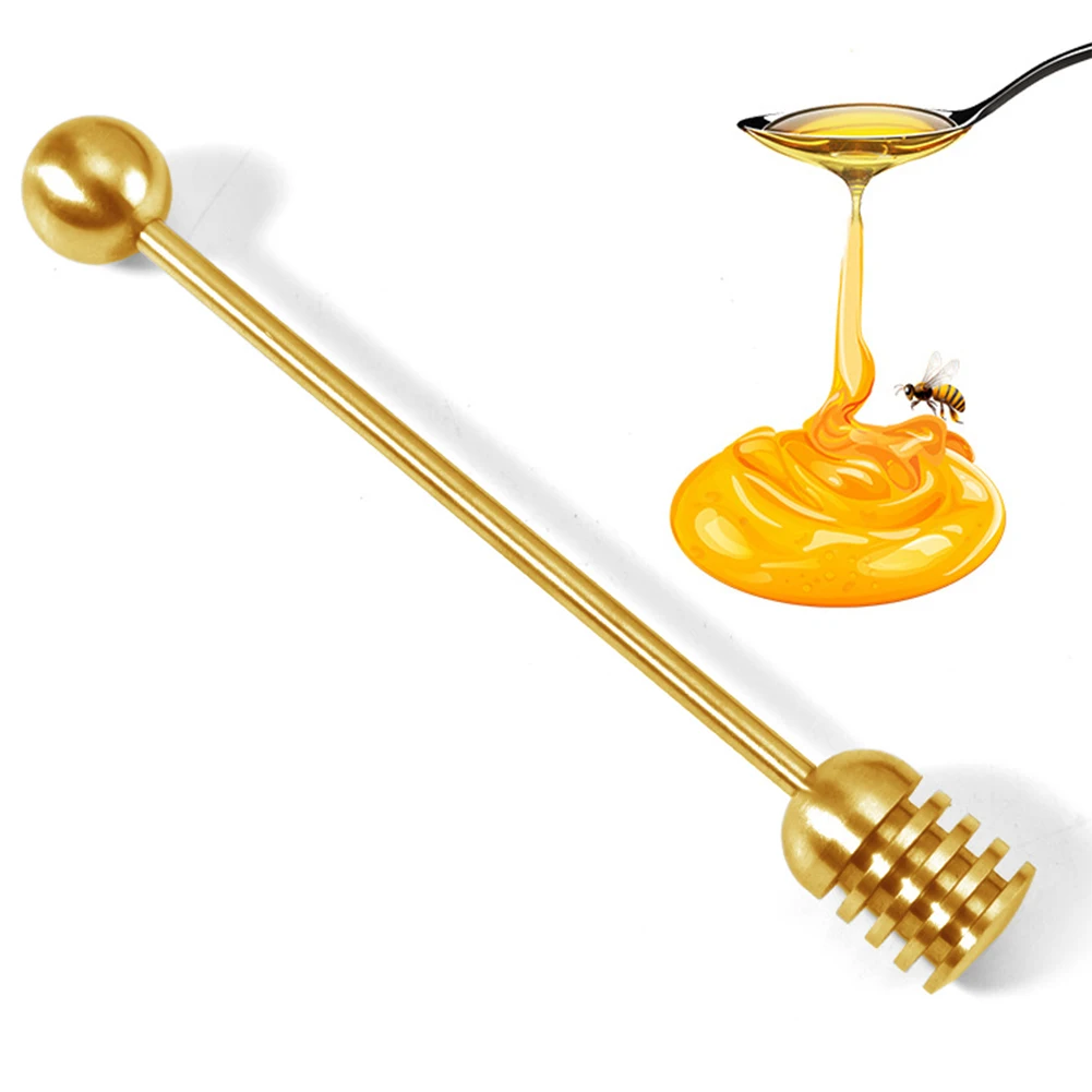 Coffee Stirrers 304 Stainless Steel Honey Dippers Daily Kitchen Accessories Detachable Spoons Efficient Dispensing Design