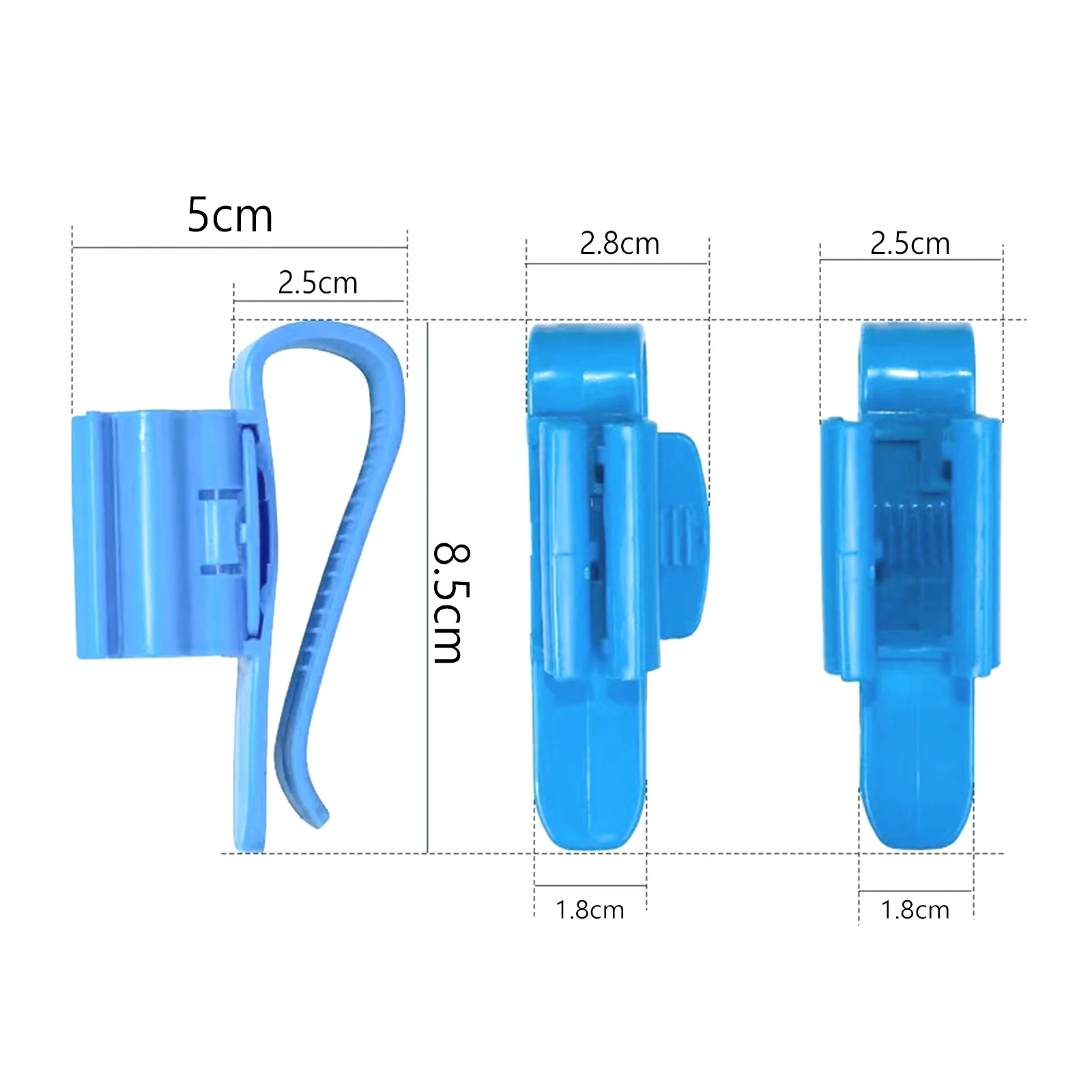 10Pcs Aquarium Water Hose Holder for Water Pipe Diameter 8-16mm/0.3-0.6in Multifunction Clip Fish Tank Change Fixing Rack
