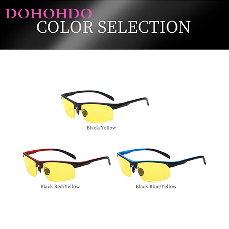 Sport Night Vision Polarized Sunglasses Men Women Cycling Bicycle Mtb Riding Bike Goggles Photochromic Fishing Protection UV400