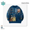 YWFGTrendy Brand Autumn/Winter Full Graffiti Pullover Couple Sweater Casual Idle Style Loose Fit Japanese Knitted Top For Men