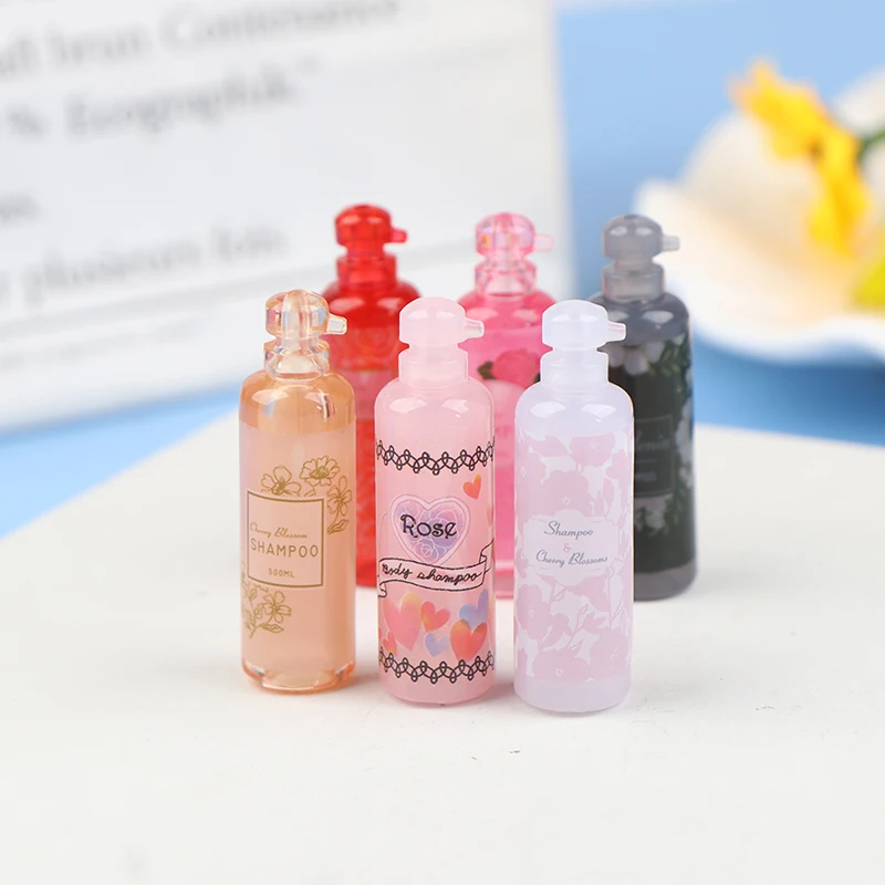 3Pcs/set 1:12 Dollhouse Miniatures Bathroom Supplies Shampoo Wash Set Model Kids Pretend Play Toys 5