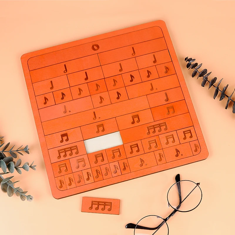 

Musical Notes and Rests Bars Wooden Music Puzzle Note rhythm building blocks Beginners in Music Theory music enlightenment