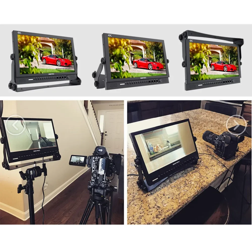 Seetec 17.3 Inch IPS Aluminum Design 1920x1080 4K Broadcast Monitor with 3G-SDI HDMI AV YPbPr 4K173-9HSD-192(Original P173-9HSD)