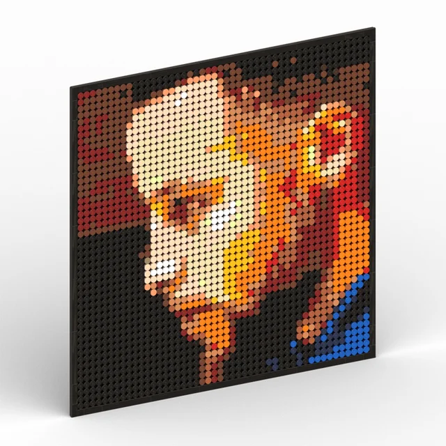 Lego Mosaic Iron Man Lego Cuadro Bloques De Construcción De