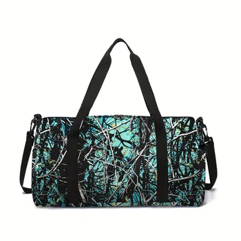 Cool Branch Pattern Large Capacity Luggage Bag for Boy/Girl Best Gift 3D Cartoon Travel Duffels Outdoor Fitness Bag for Children