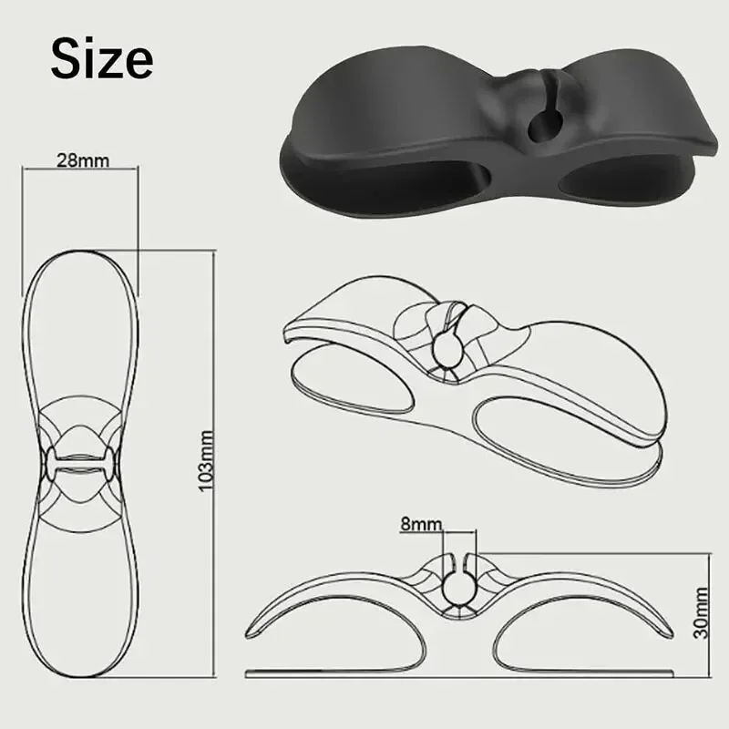 Cord Organizer for appliances upgraded kitchen cord winder cable management wrapper holder set Air Fryer coffee maker wire fixer 5