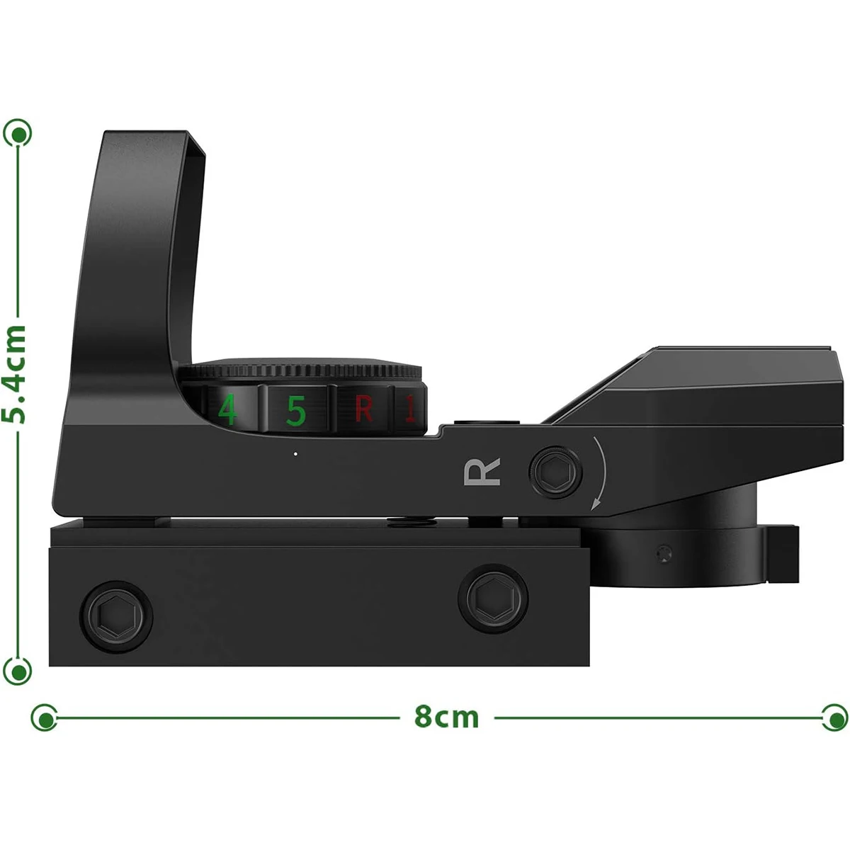 Rifle Scope 20mm Rail Holographic Red Green Dot Tactical Scope