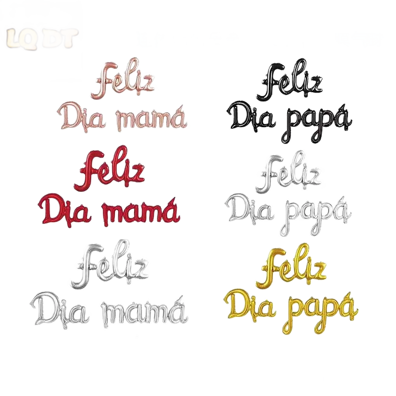 Mother's Father's Day Theme Party Decoration Tie Beard Trophy Aluminum Film Balloon Bset Dad Mama Papa Balloon