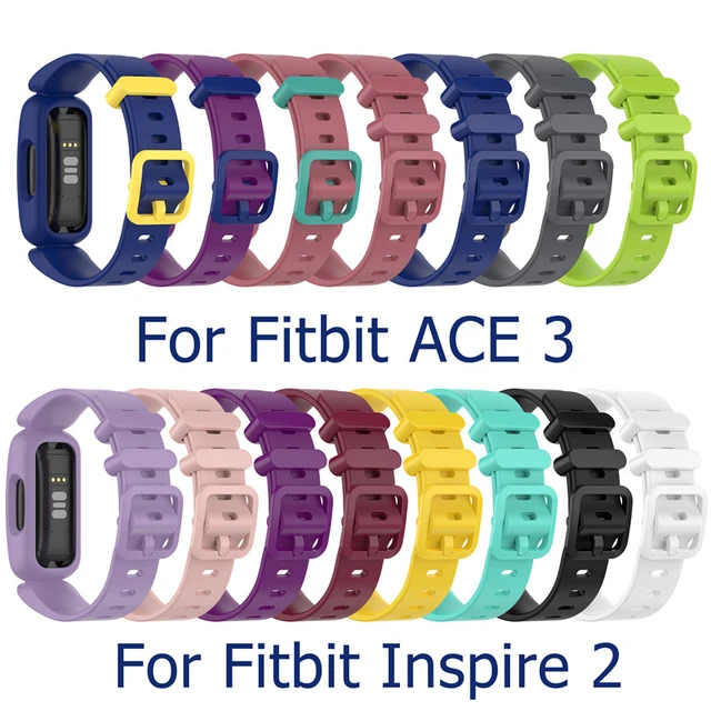  Silicone Bands for Fitbit Ace 3,Waterproof Soft Replacement  Bands for Ace 3 Bands for Kids Boys Girls Bracelet Accessories Sports Band  for Fitbit Ace 3 Activity Tracker (Mint Green Lilac) : Electronics