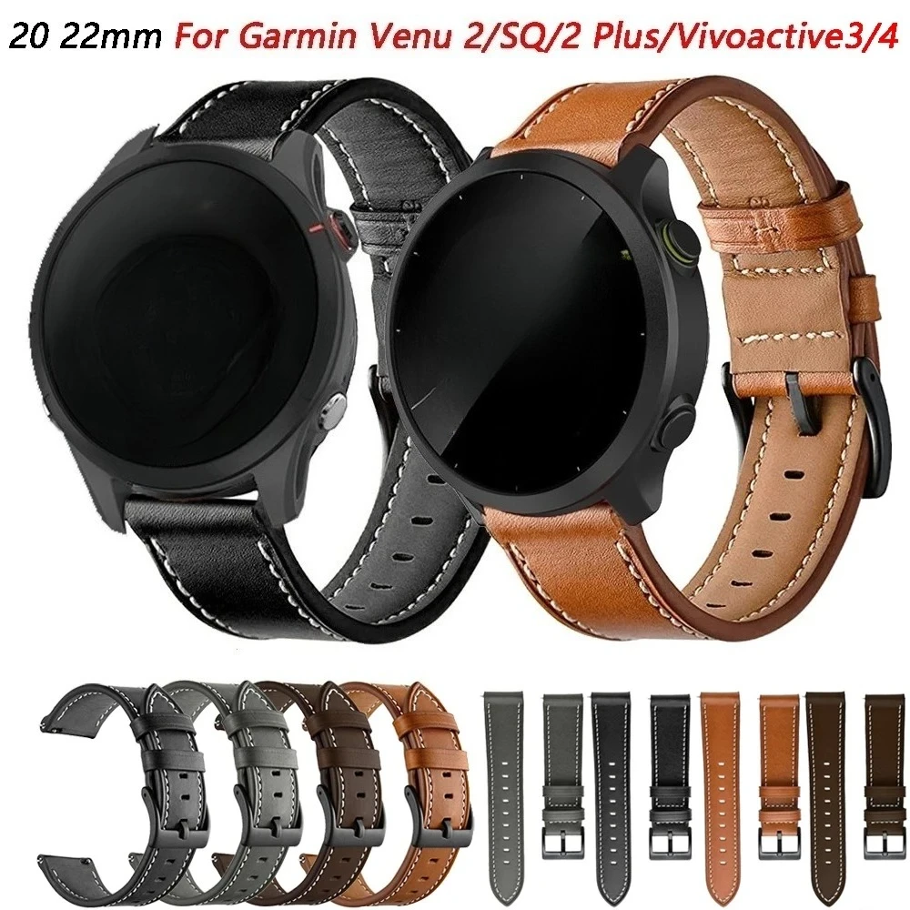 Premium Leather Watch Bands - 20mm Elegant Wrist Straps