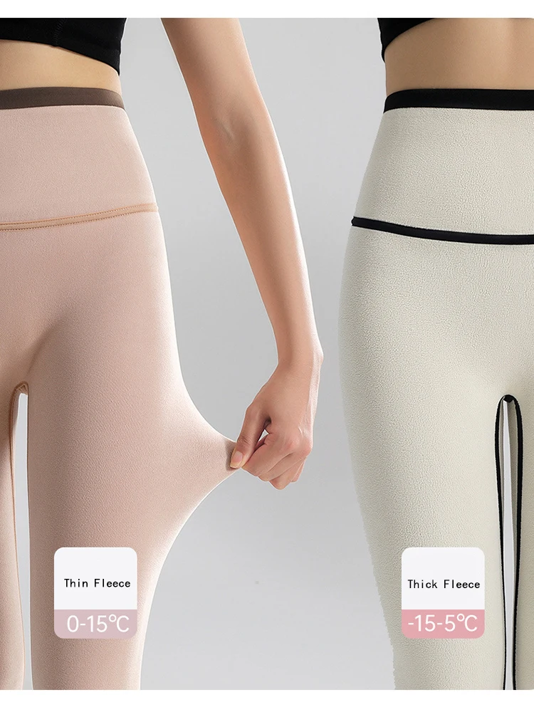 Merlvida Leggins térmicos mulher inverno forro polar grosso