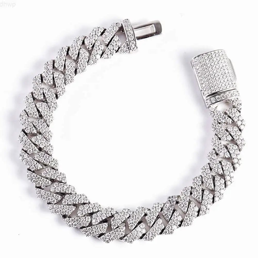 

12mm 7/8/9inches Cuban Chain Bracelet Iced Out Micro Pave Miami Link Chain Choker Necklace Hip Hop Jewelry