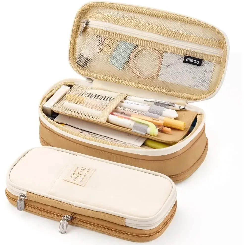 Stylish Foldable Pencil Case - Large Capacity Pen Holder and Desk Organizer