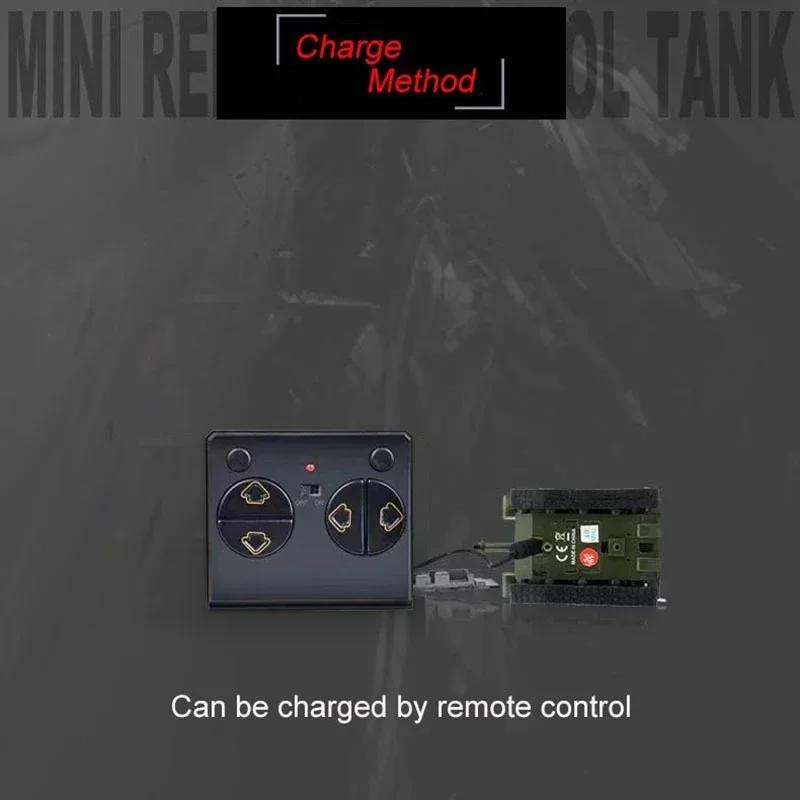 Mini RC Tank Remote Control Crawler 2.4G Military Battle Tank Model Chassis Electric Toys Cars Toys for Boys Gift for Kid