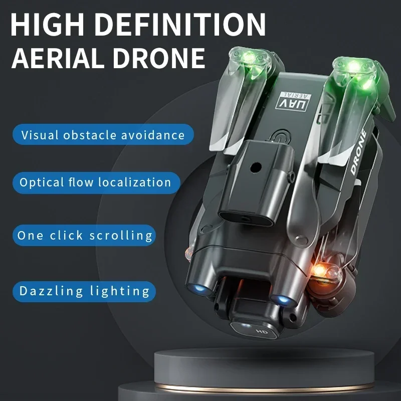 

4K 8K HD Camera Professional Four Sided Obstacle Avoidance Folding Dron Toy LU6PRO Optical Flow Transmission WiFi Quadcopter