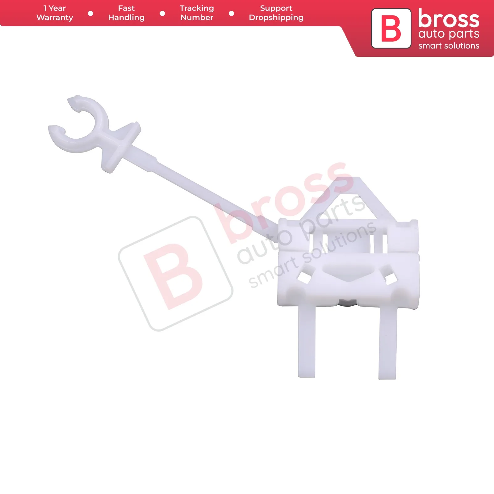 

Bross Auto Parts BWR106 Power Window Regulator Clip Front Right Door 51718403, 46751438, 46810618, 46810676 for Fiat Doblo MK1
