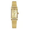 2024 New Fashion Gedi Top Brand Luxury Gold Mesh Steel Vintage Rectangular Luxury Elegant Waterproof Ladies Quartz Gifts Watches 1