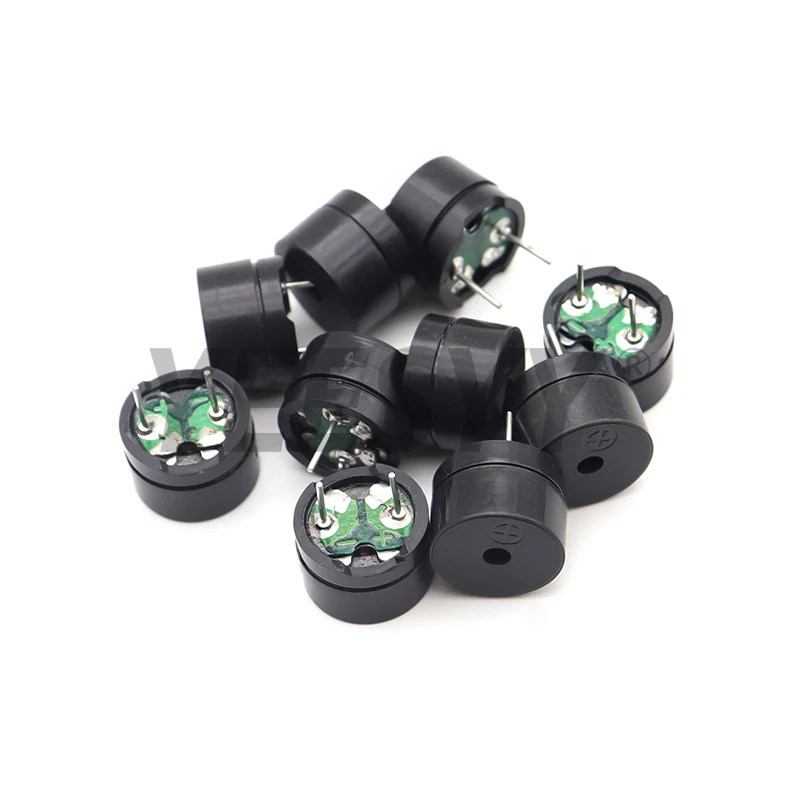 10Pcs 12V 3V 5V 액티브 버저 12095 피에조 자기식 연속 비프음 알람 링거 12085 패시브 16R 컴퓨터용