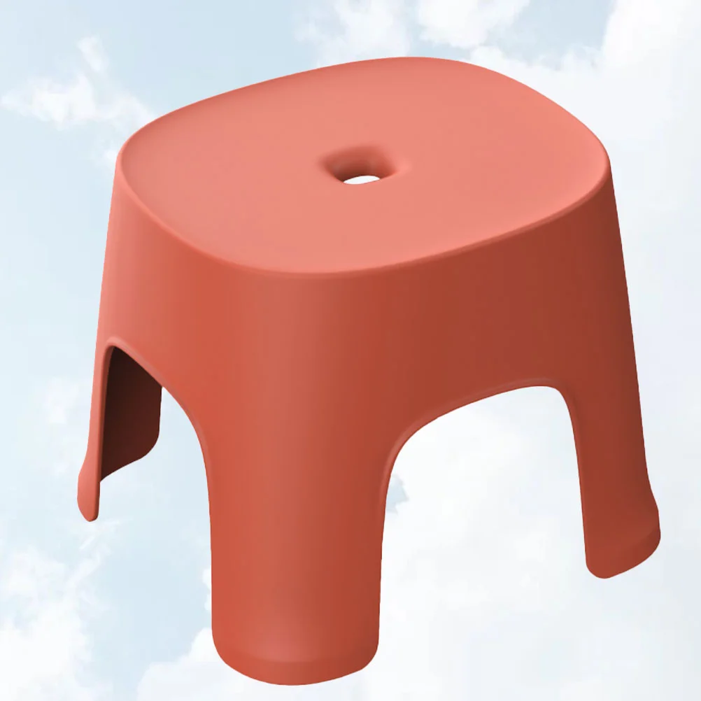 

Ushobe One Step Stool Lightweight Step Stool Plastic Bathroom Stools Anti Slip Low Stool Strong Bearing Stool