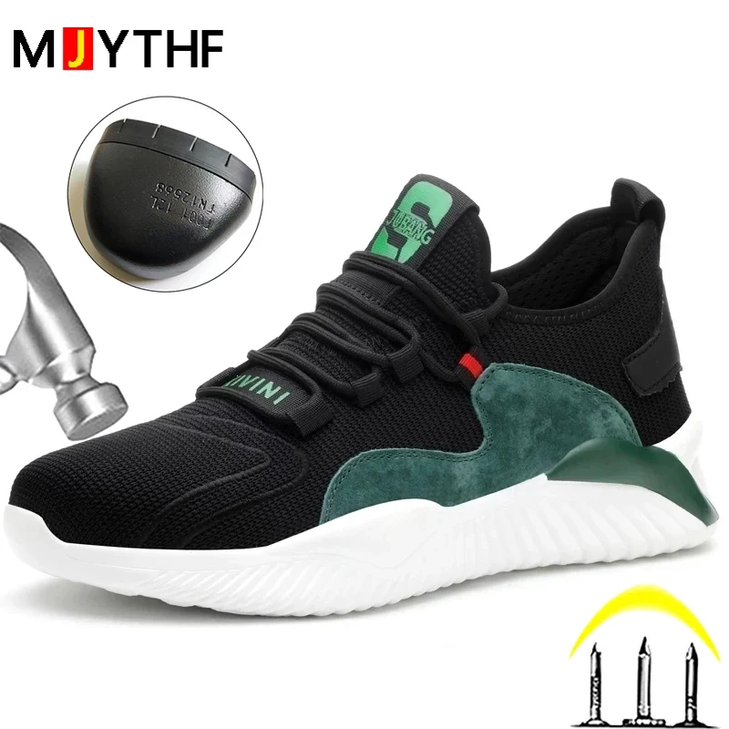 Dropshipping férfiak Nők longue cipők Acél Fokhagymagerezd kupak Biztonság Cipőtisztító Európai Épületszárny anti-smash anti-puncture Sportág cipők Biztonság cipők