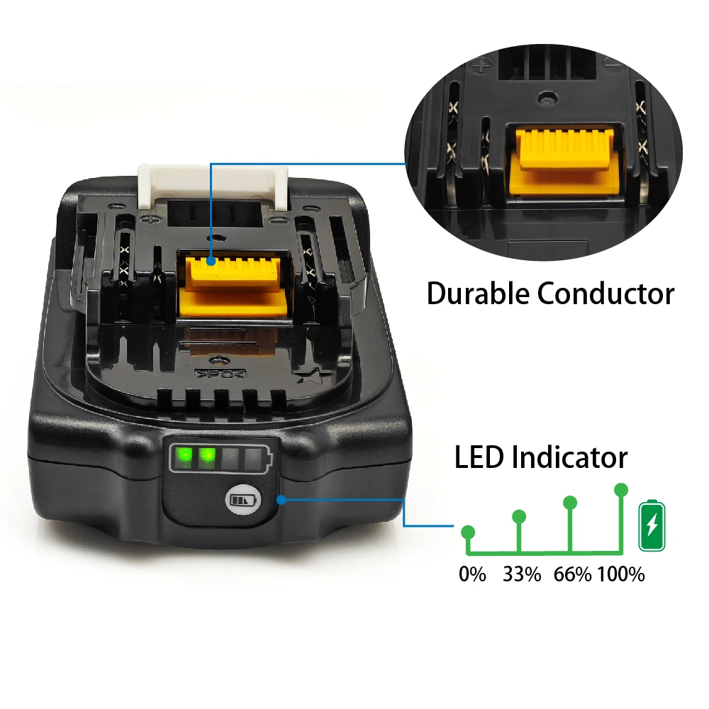 3Ah/2.5AH Li-ion Replacement Battery BL1830 BMS TPCELL For Makita 18V Power Tools Screwdriver BL1825 BL1820 power tool battery rechargeable lithium batteries
