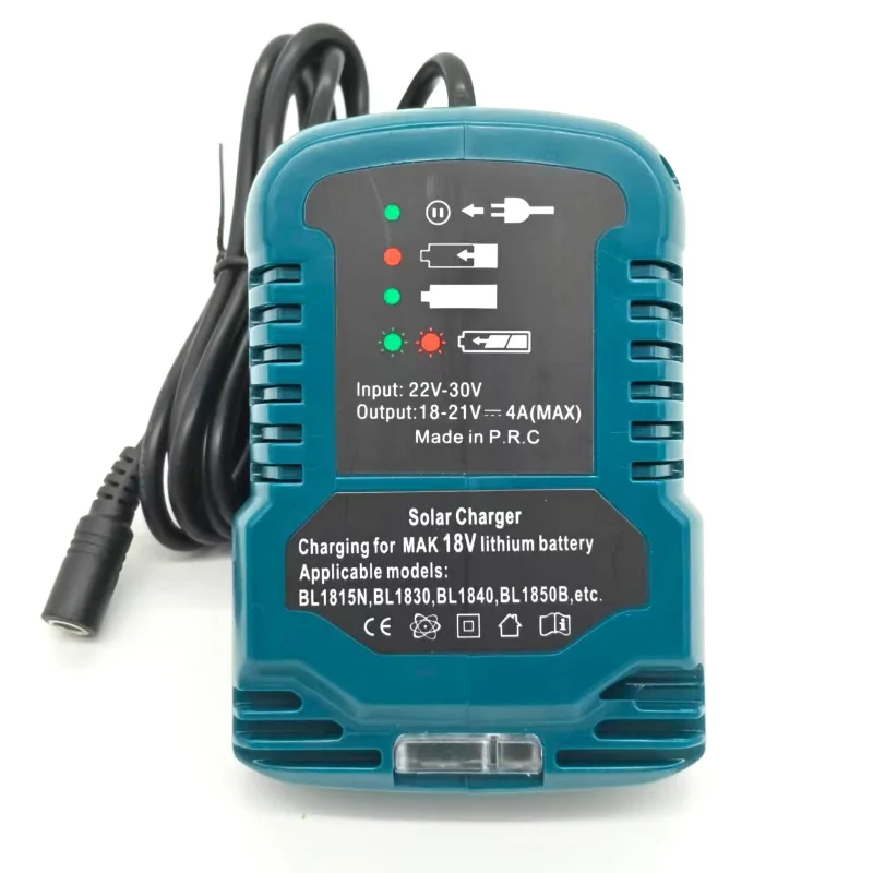 Solar Charger Portable Cordless Tool Battery Charger Compatible for Makita/Milwaukee/Bosch 18V Li-ion Batteries for Solar Panels 1