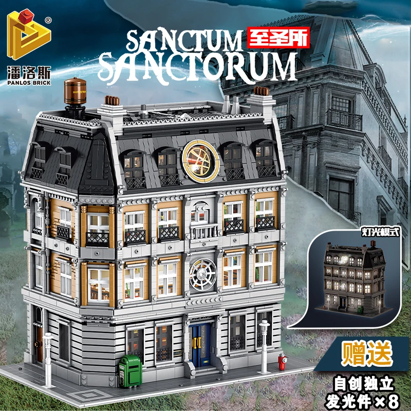 Modello Creativo Con Led 613001 6564 Pezzi Moc-30628 Doctor Strange Sanctorum Sanctum Showdown Building Blocks Mattoni Giocattoli Per Bambini