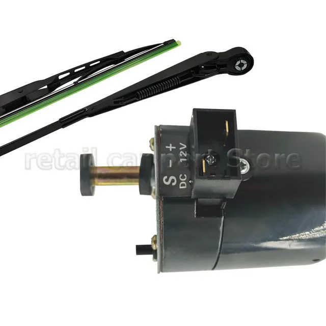 WOOXGEHM Windshield Wiper Kit, 12V 105Â° Rotating Windshield