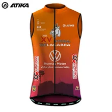 ATIKA-Chaleco de Ciclismo para hombre, chaqueta a prueba de viento, sin mangas, ligera, para bicicleta de montaña o carretera
