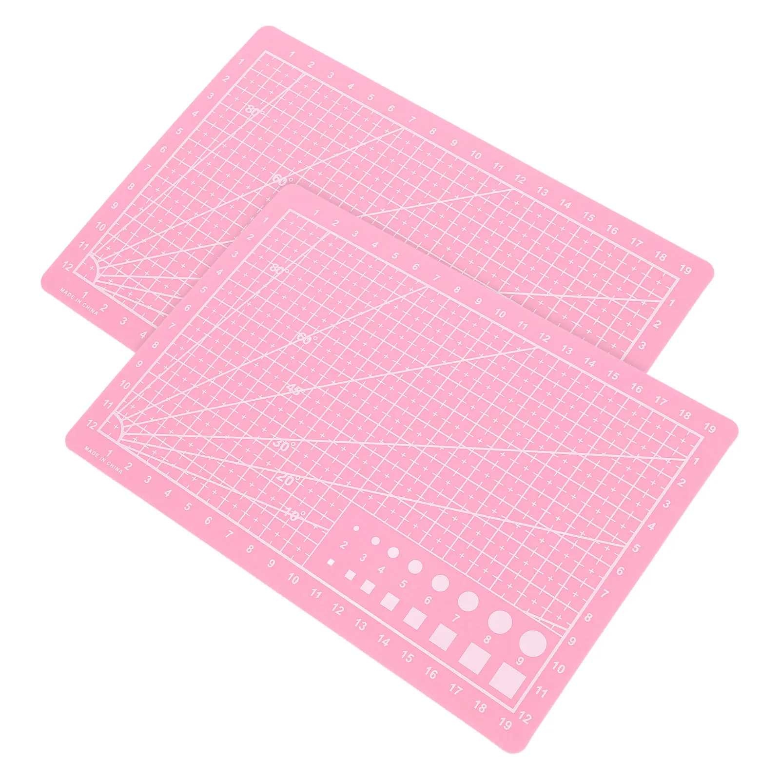 2Pcs A5 양면 자가 치유 커팅 매트 공예용 정밀 그리드 라인 바느질 퀼팅 스크랩북 DIY 조각 PVC
