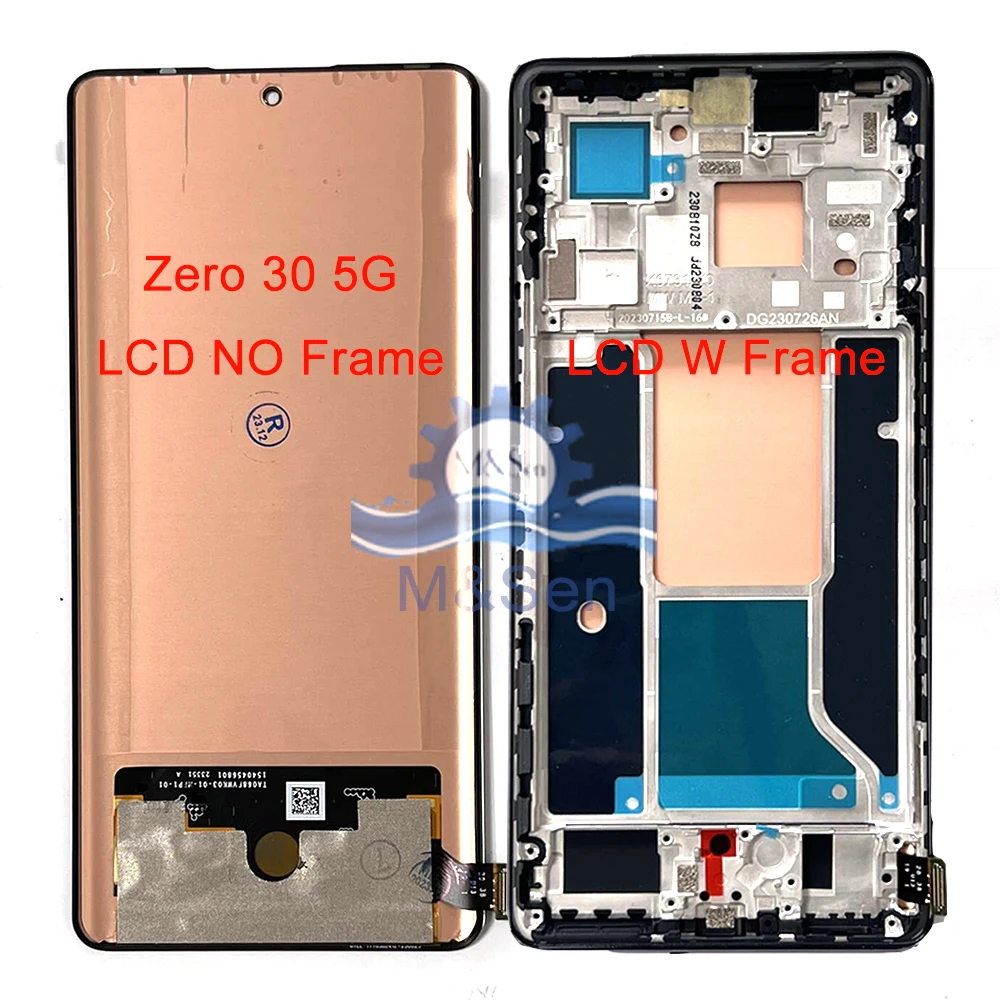 

6.78'' Original AMOLED For Infinix Zero 30 4G LCD X6731B Display Screen Frame Touch Digitizer For Infinix Zero30 5G X6731