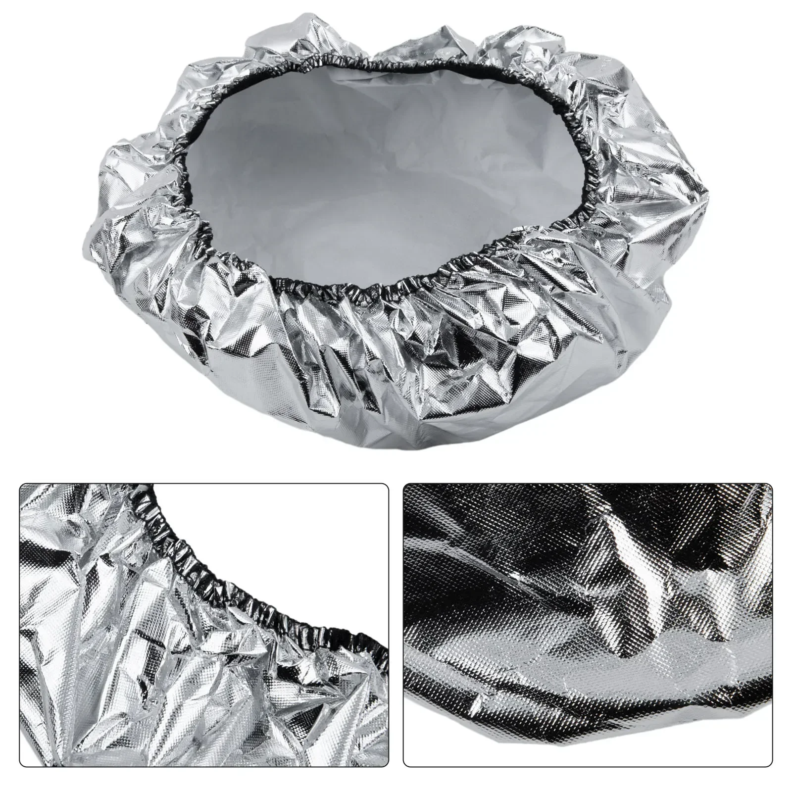Sun Shade 50cm*50cm Sunscreen Visor Auto Silver Sun Block Heat Shield Steering Wheel Car Comfortable Cooling 1pc