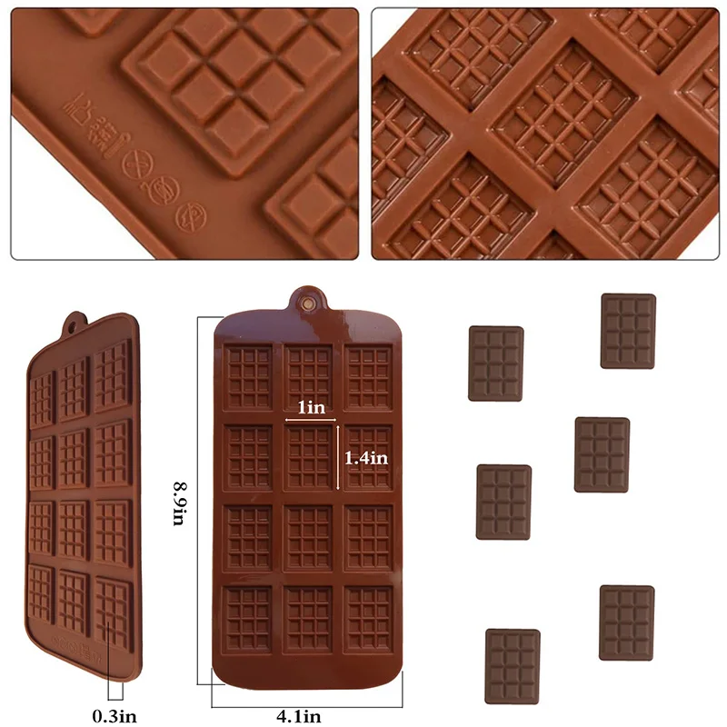 Silicone Non-Stick Reusable Chocolate & Candy Molds