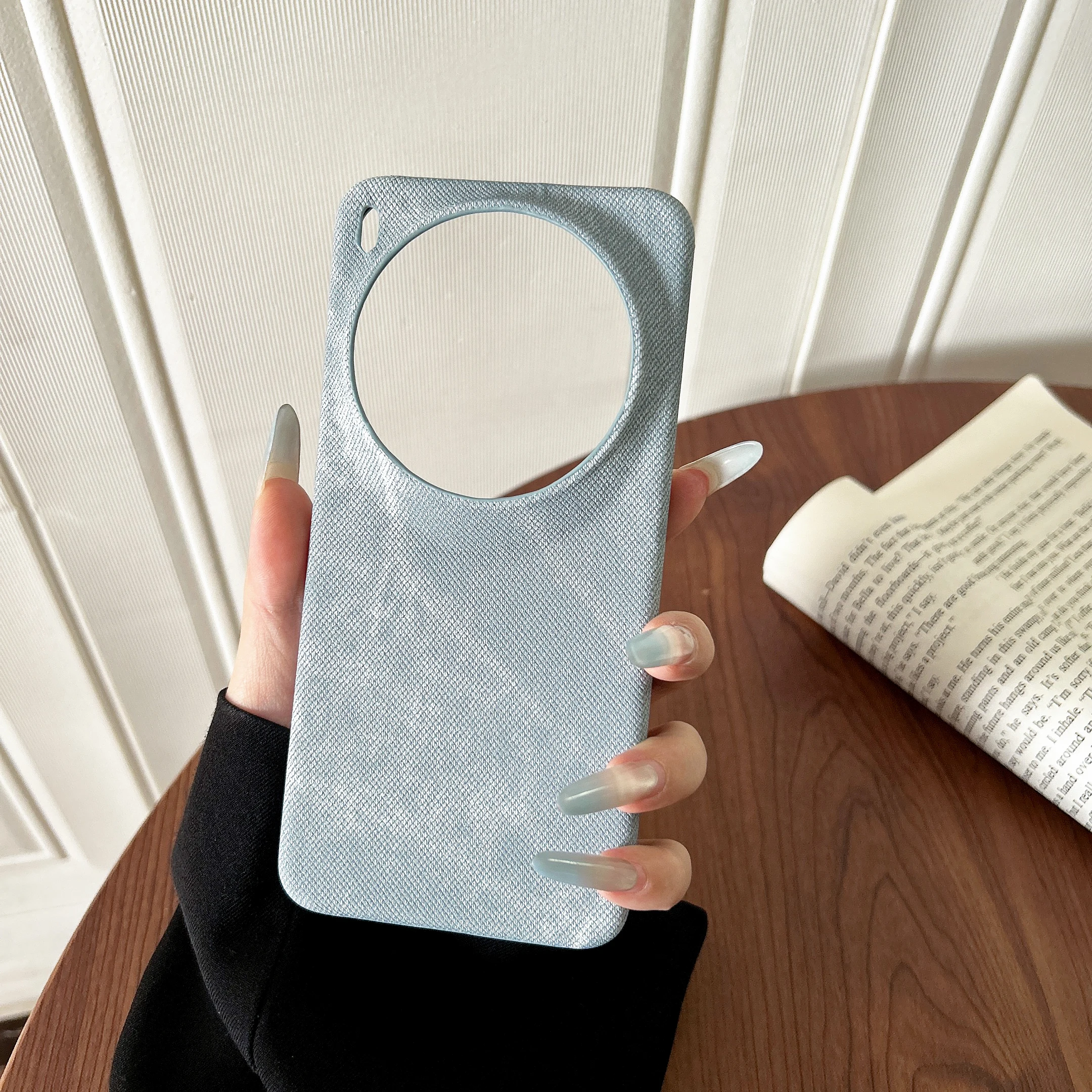 Frameless Cowboy Cloth Texture Shockproof Bumper Case - Full Protection Cover