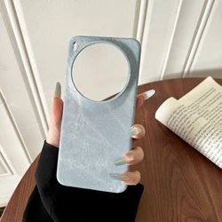 Frameless Cowboy Cloth Texture Shockproof Bumper Case - Full Protection Cover - Vivo X100 Ultra (Gray)