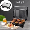 Electric Sandwich Maker Non Stick Surface Grill Toaster, Household Mini Steak Machine Hamburger Fried Egg Machine 6