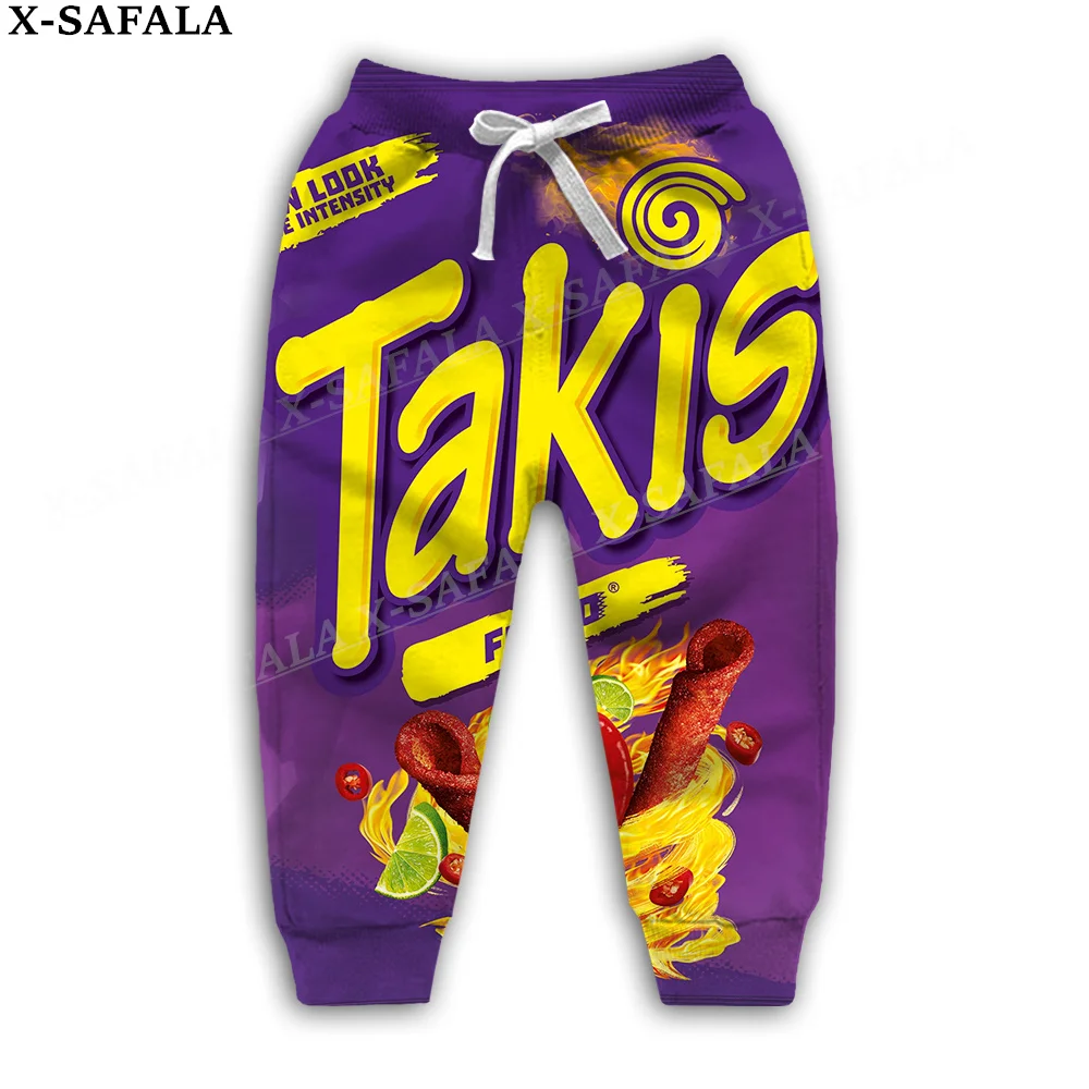 Novità Fiches Divertenti Takis Food Pantaloni Con Stampa 3D Pantaloni Sportivi Per Bambini Pantaloni Lunghi Con Coulisse Pantaloni Sportivi Primavera 