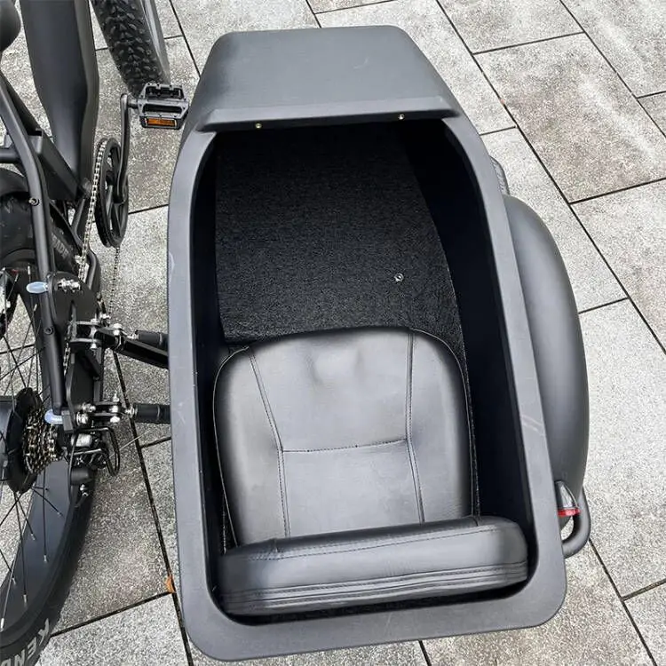 Side Car Fat Pedelec Customize 1000w E-Bicycle Sidecar Electric Bicycle Vintage E Bike 750w Retro Kid Delivery Trike