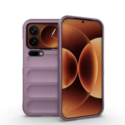 Premium Shockproof Soft TPU Protective Case Cover for Xiaomi 17 Pro Max - Enhanced Lens Protection Bumper Design (Purple)