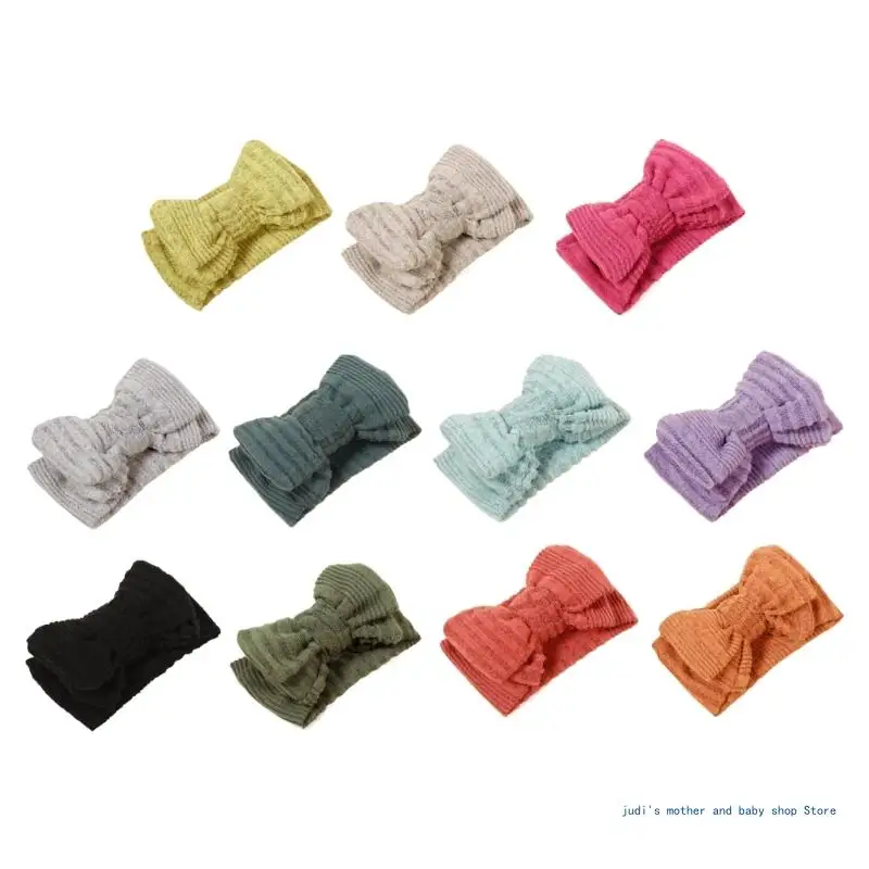 

67JC Hair Bands Elastic Knotted Headwear for Baby Girl Newborn Headbands Head Wraps