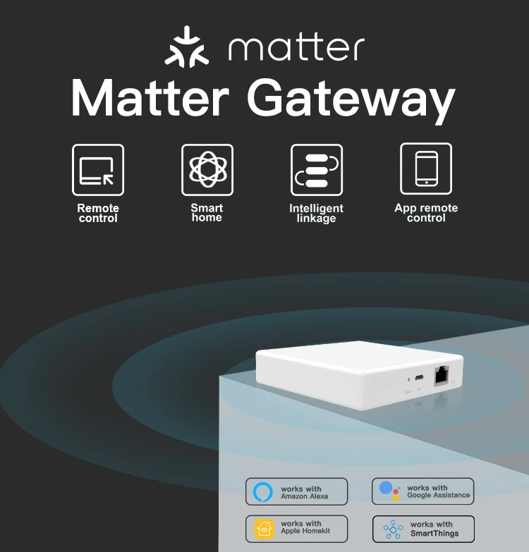 Tuya Zigbee Matter Thread Hub Zigbee Smart Home Bridge Matter Gateway Hub Siri v
