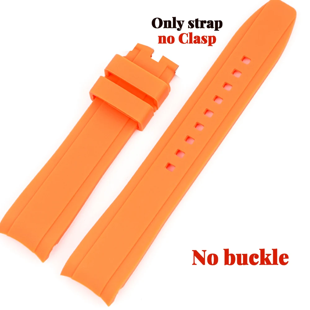 Versatile Silicone Watch Band in 20mm and 22mm Sizes - Durable Rubber Strap